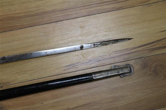 Two officers dress swords and scabbards